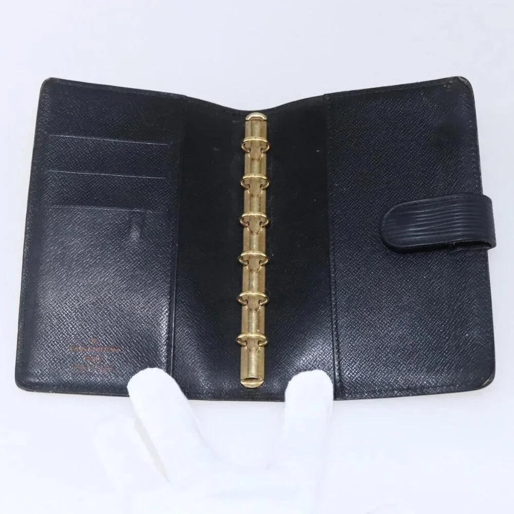 LOUIS VUITTON Epi Agenda PM Day Planner Cover Black